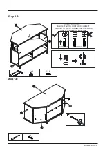 Предварительный просмотр 12 страницы Dunelm Fulton Corner TV Unit Instructions Manual