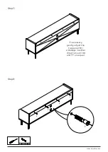 Preview for 9 page of Dunelm Georgi Extra Wide TV Unit Instructions Manual