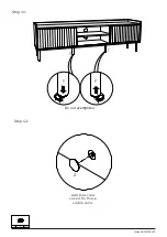 Preview for 11 page of Dunelm Georgi Extra Wide TV Unit Instructions Manual