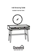 Предварительный просмотр 1 страницы Dunelm Indi Dressing Table Assembly Instructions Manual