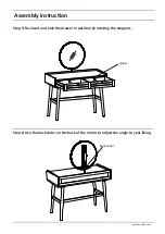 Предварительный просмотр 8 страницы Dunelm Indi Dressing Table Assembly Instructions Manual