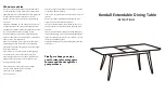 Dunelm Kendall Extendable Dining Table Instructions предпросмотр