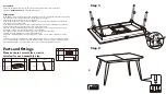 Предварительный просмотр 2 страницы Dunelm Kendall Extendable Dining Table Instructions