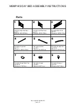 Предварительный просмотр 4 страницы Dunelm MEMPHIS DAY BED Assembly Instructions Manual