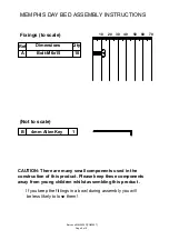 Предварительный просмотр 5 страницы Dunelm MEMPHIS DAY BED Assembly Instructions Manual