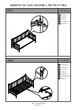 Предварительный просмотр 8 страницы Dunelm MEMPHIS DAY BED Assembly Instructions Manual