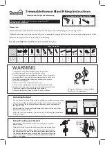 Preview for 1 page of Dunelm Metropolitan Peacock Fitting Instructions