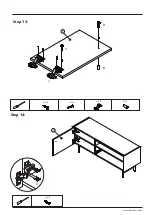 Предварительный просмотр 13 страницы Dunelm Oliver Wide TV Unit Instructions Manual