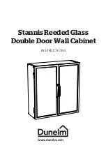 Предварительный просмотр 1 страницы Dunelm Stannis Reeded Glass Instructions Manual