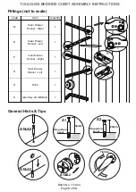 Preview for 5 page of Dunelm Toulouse Bedside Chest Assembly Instructions Manual