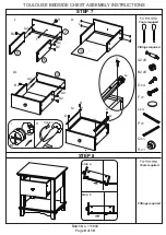 Preview for 9 page of Dunelm Toulouse Bedside Chest Assembly Instructions Manual