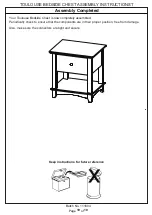 Preview for 10 page of Dunelm Toulouse Bedside Chest Assembly Instructions Manual