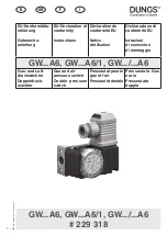 Preview for 1 page of Dungs GW A6 Series Instructions Manual