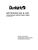 Dunkirk ARTESIAN 220 Installation And Operating Instructions Manual предпросмотр