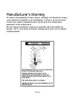 Предварительный просмотр 2 страницы Dunkirk ARTESIAN 220 Installation And Operating Instructions Manual