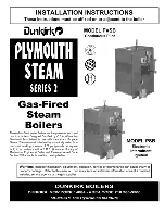 Dunkirk Plymouth Steam PSB Installation Instructions Manual preview