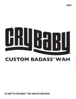 Dunlop CRY BABY CUSTOM BADASS WAH Manual preview