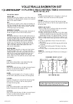 Preview for 6 page of Dunlop NET320_057D Assembly Instructions Manual