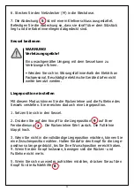 Preview for 11 page of Duo Collection Saskatoon 20401500 Original Instructions Manual