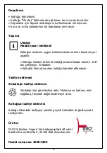 Preview for 35 page of Duo Collection Saskatoon 20401500 Original Instructions Manual