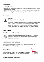 Preview for 57 page of Duo Collection Saskatoon 20401500 Original Instructions Manual