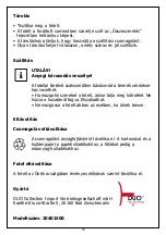 Preview for 79 page of Duo Collection Saskatoon 20401500 Original Instructions Manual