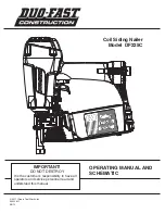 DUO-FAST DF225C Operating Manual And Schematic preview