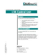 Preview for 1 page of DUOmetric LVB Technical Information