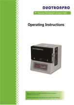 Duotronpro S-600 Operating Instructions Manual preview