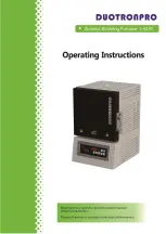 Duotronpro S-6100 Operating Instructions Manual preview