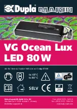 Preview for 12 page of Dupla MARIN VG Ocean Lux LED Instructions Manual