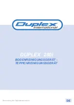 Preview for 269 page of Duplex 280i AC Use And Maintenance Manual