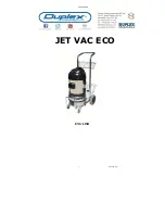 Duplex Jet Vac Eco User Manual preview