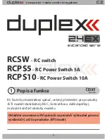 Предварительный просмотр 6 страницы Duplex RCPS10 User Manual