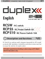 Предварительный просмотр 14 страницы Duplex RCPS10 User Manual