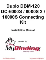 Duplo DBM-120 Installation Manual preview