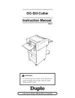 Предварительный просмотр 1 страницы Duplo DC-535 Instruction Manual