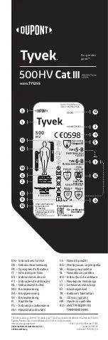 Dupont TY125S Instructions For Use Manual preview
