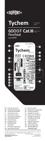 Dupont Tychem 6000 F FaceSeal TF611T Instructions For Use Manual preview