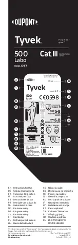 Dupont Tyvek 500 Labo CHF7 Instructions For Use Manual preview