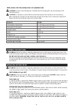 Preview for 6 page of Dura Gold DUR P9521 Operator'S Safety & Operating Instruction Manual