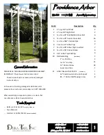 Preview for 1 page of Dura Trel PROVIDENCE ARBOR Assembly Instructions