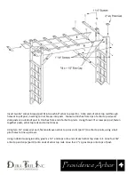 Preview for 4 page of Dura Trel PROVIDENCE ARBOR Assembly Instructions