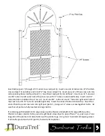 Preview for 3 page of Dura Trel Sunburst Trellis 11147/8 Assembly Instructions