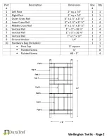 Preview for 2 page of Dura Trel Wellington 11173 Assembly & Instruction Manual