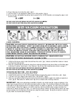 Предварительный просмотр 8 страницы Dura Vac CVQ810PF Operator'S Manual