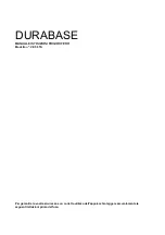 Предварительный просмотр 17 страницы Durabase VE 50 TA Instruction Manual