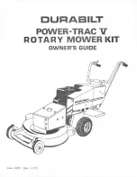 Durabilt POWER.TRAC V Owner'S Manual preview