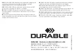 Preview for 12 page of DURABLE 8932 Instruction Manual