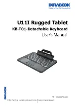 Durabook KB-T01 User Manual preview